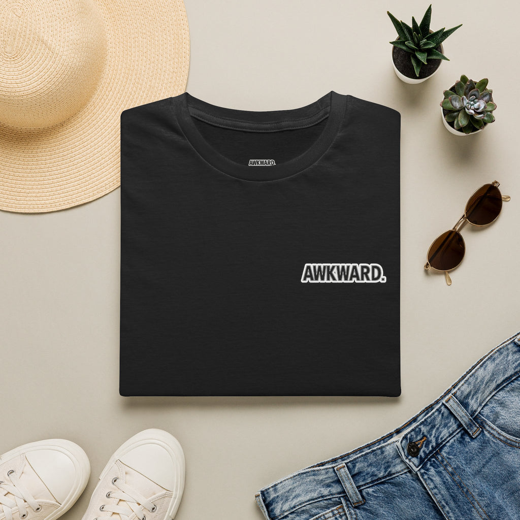 AWKWARD. T-Shirt — 3D Quirky Robot “Your Last Loyal Friend” Back Graphic