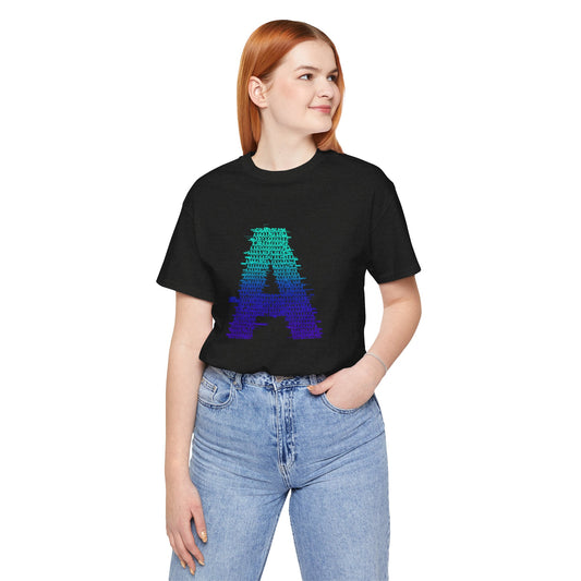 3D Glitch 'A' Tee — Premium Glitch-Art T-Shirt