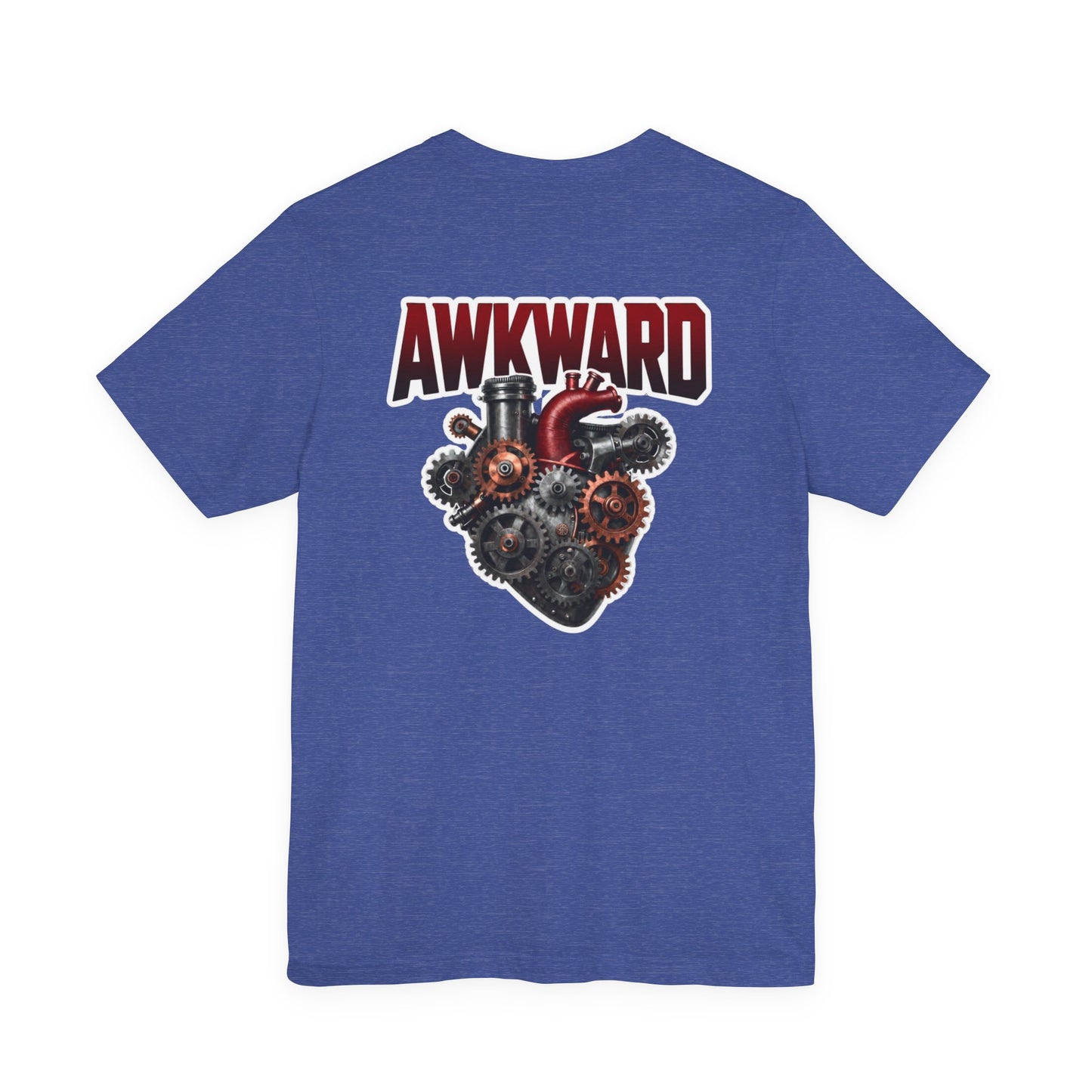 Steampunk 3D Mechanical Heart Tee — AWKWARD Back Graphic