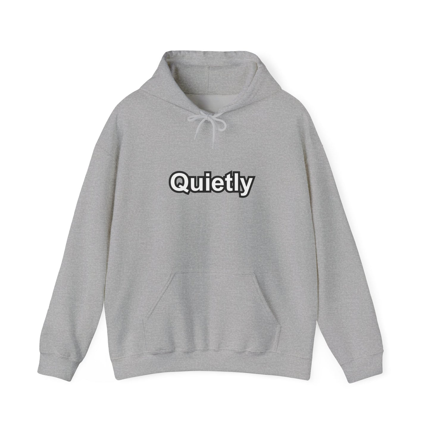 Quietly Overthinking Hoodie | Minimalist Abstract Streetwear | Gildan Heavy Blend