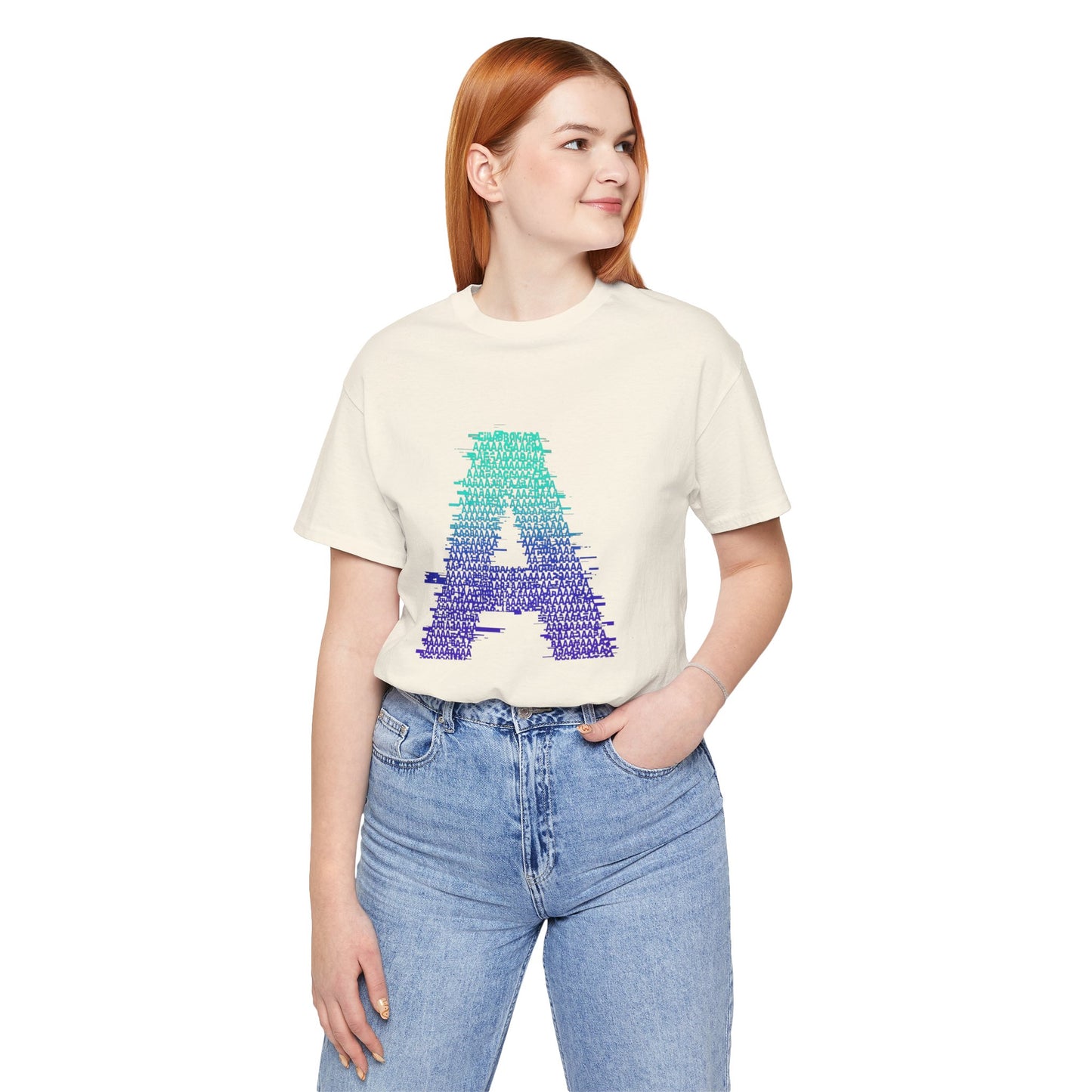 3D Glitch 'A' Tee — Premium Glitch-Art T-Shirt