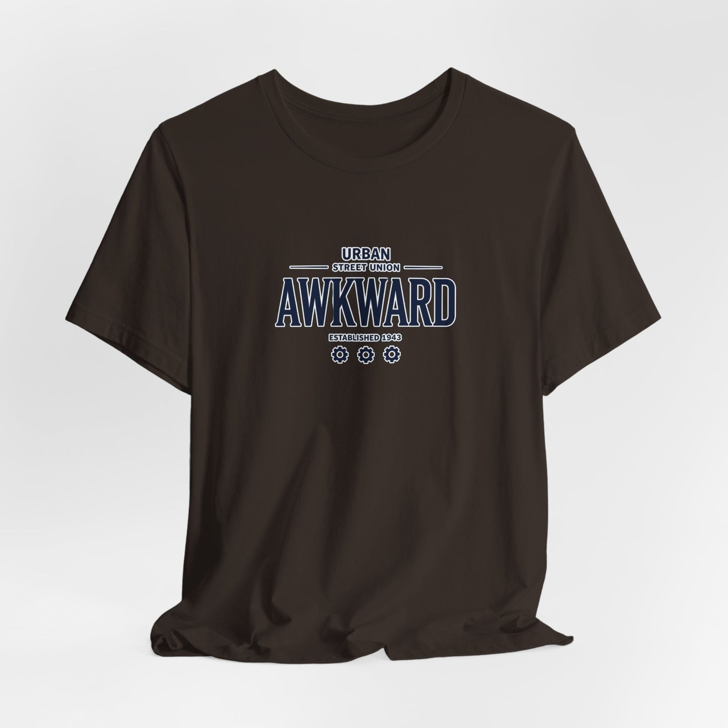 Awkward Graphic Tee — 'Urban Street Union' Retro Collegiate Shirt