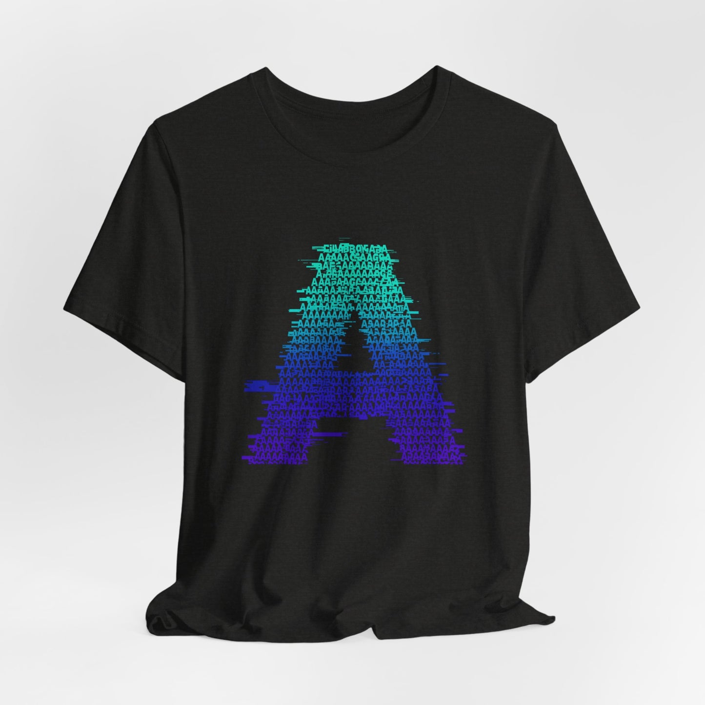 3D Glitch 'A' Tee — Premium Glitch-Art T-Shirt