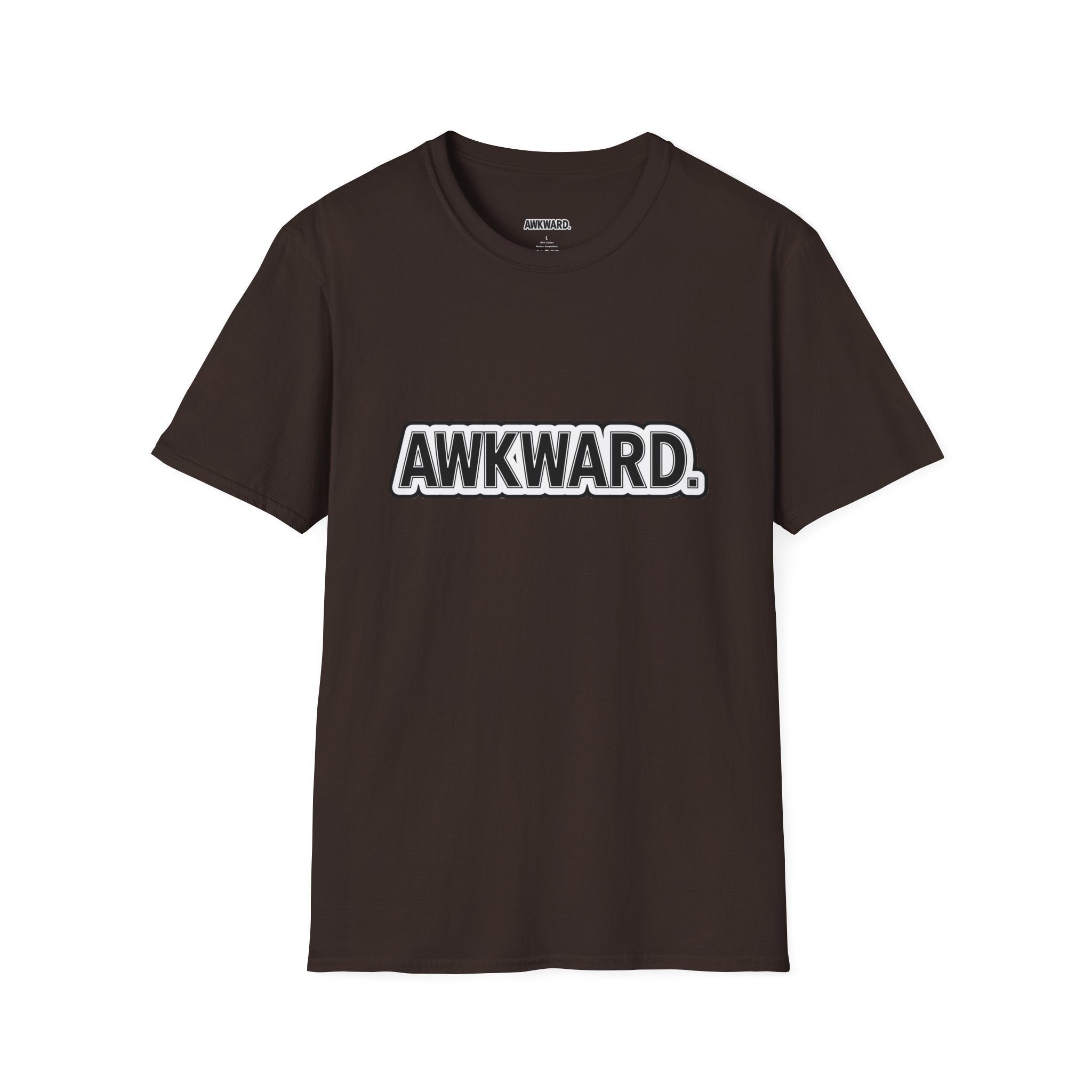 AWKWARD. T-Shirt — Cute Lonely Robot ‘Low Social Battery’ Introvert Tee