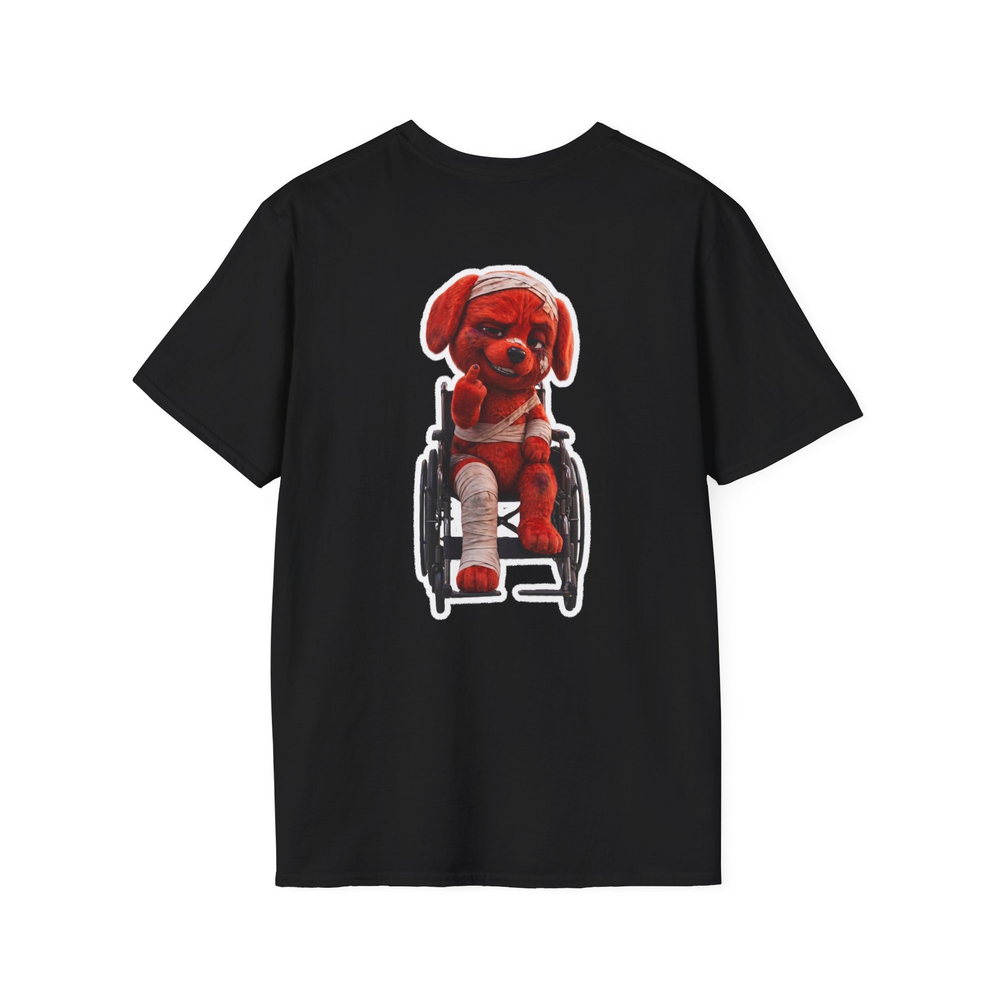 AWKWARD. Tee — Edgy Bandaged Dog Wheelchair Graphic Streetwear Shirt