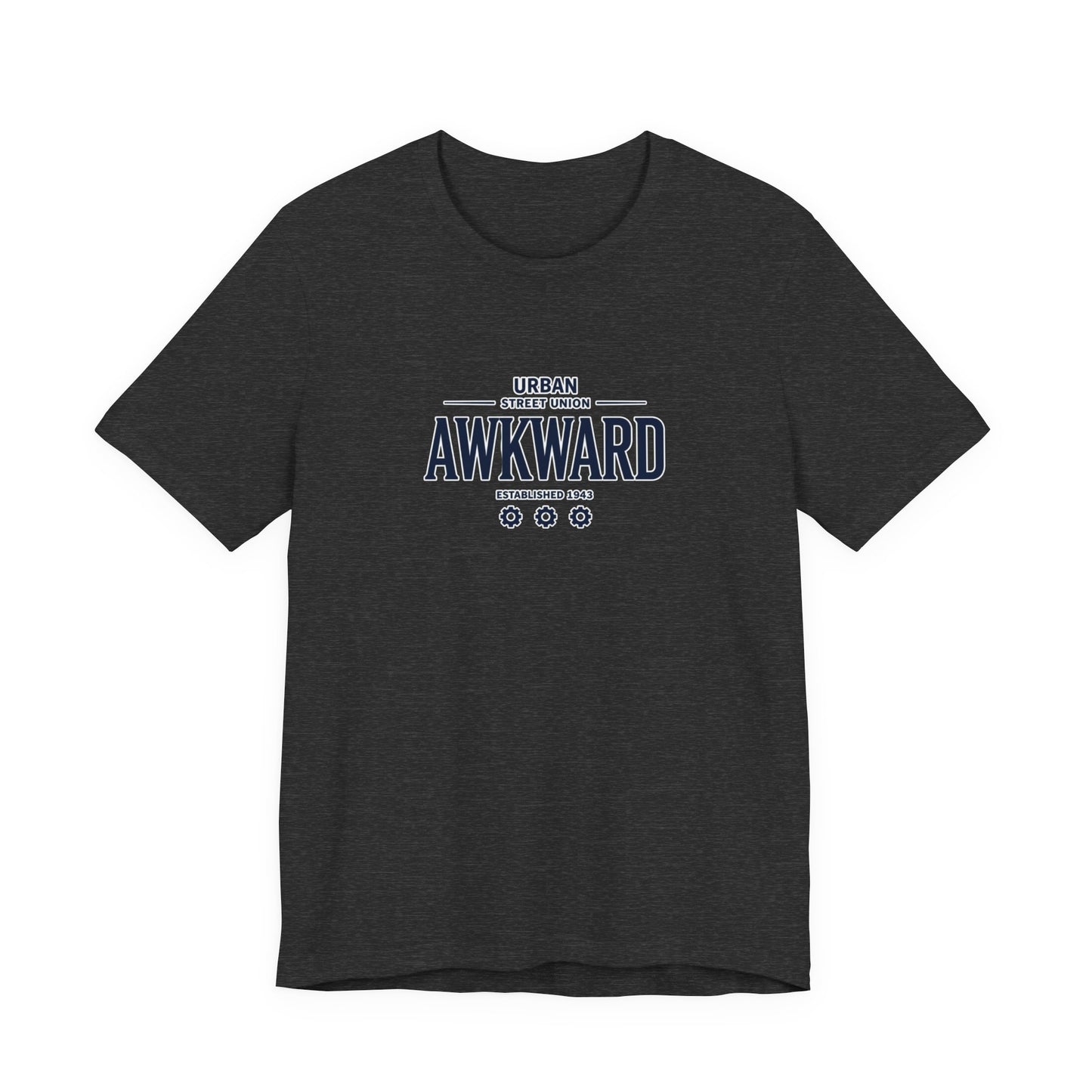 Awkward Graphic Tee — 'Urban Street Union' Retro Collegiate Shirt