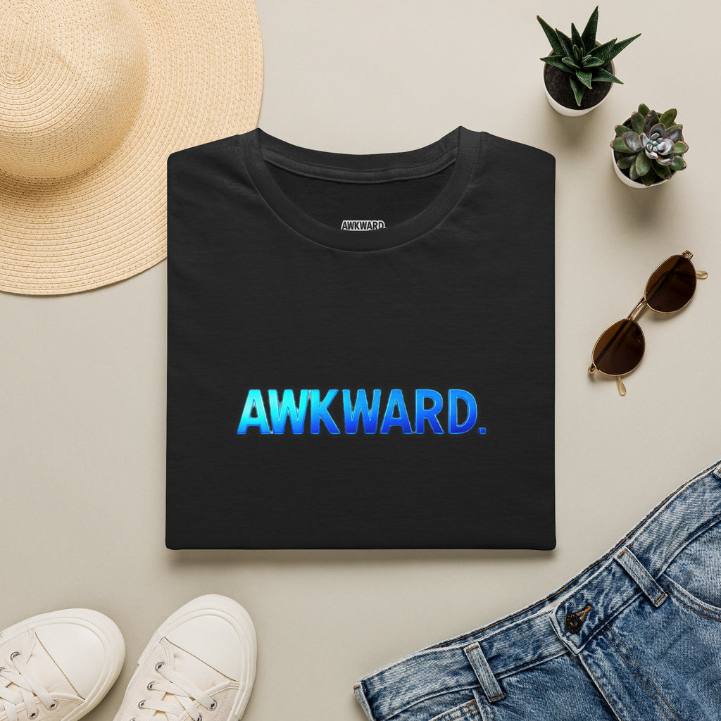 AWKWARD Tee — 3D Injured Red Dog in Wheelchair, Dark Humor Streetwear