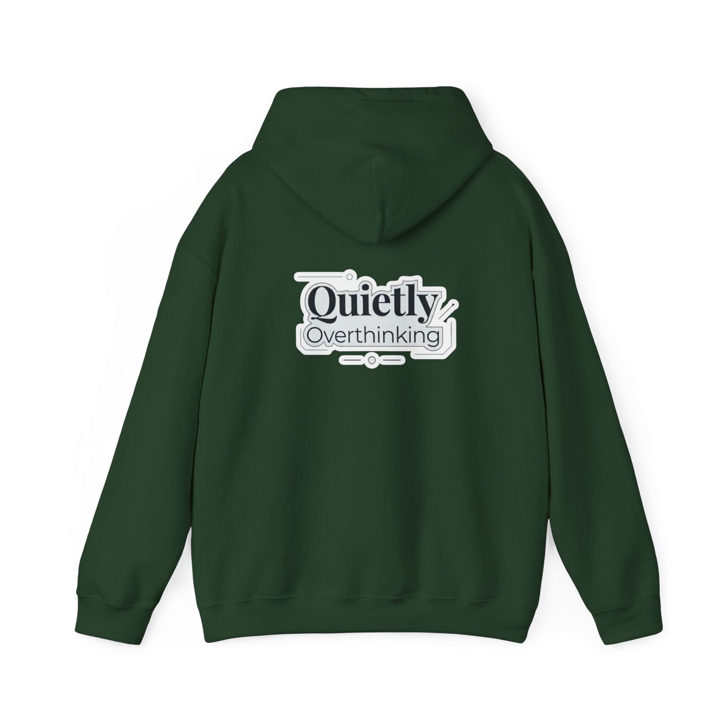 Quietly Overthinking Hoodie | Minimalist Abstract Streetwear | Gildan Heavy Blend