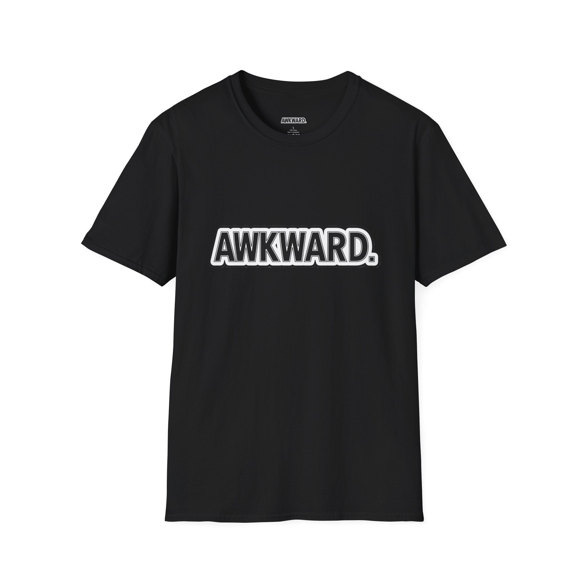 AWKWARD. T-Shirt — Cute Lonely Robot ‘Low Social Battery’ Introvert Tee