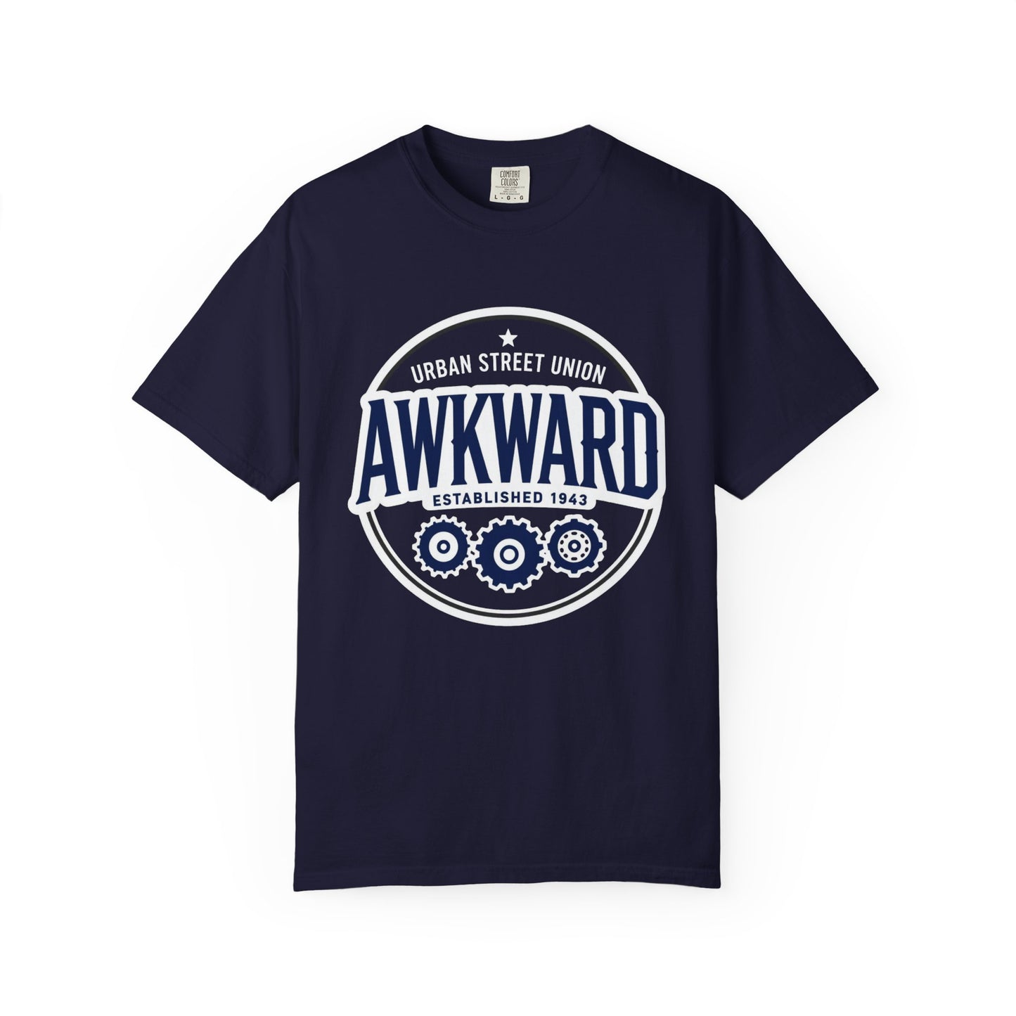Awkward Vintage Logo T-Shirt — 'Established 1943' Graphic Tee