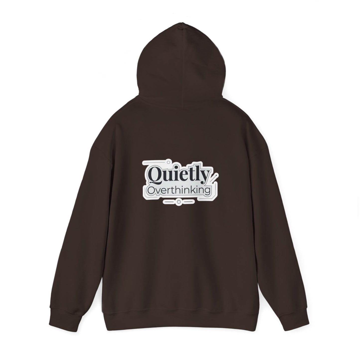 Quietly Overthinking Hoodie | Minimalist Abstract Streetwear | Gildan Heavy Blend