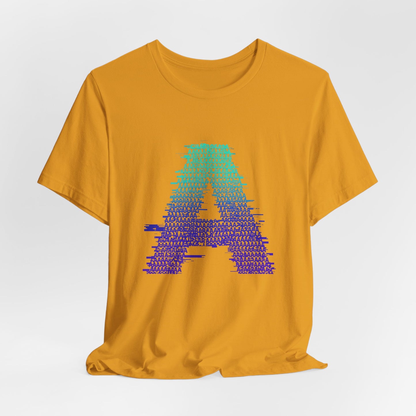 3D Glitch 'A' Tee — Premium Glitch-Art T-Shirt