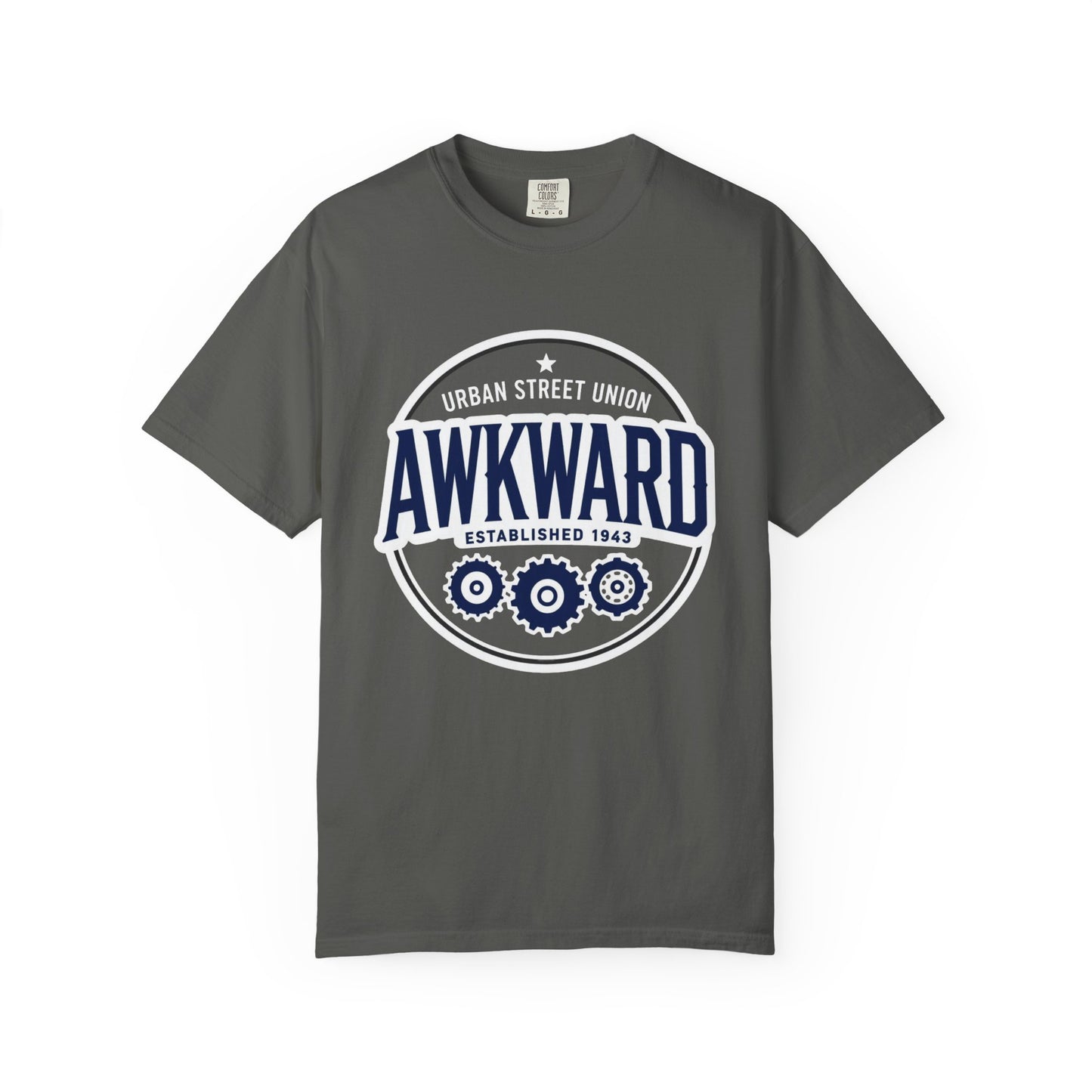Awkward Vintage Logo T-Shirt — 'Established 1943' Graphic Tee