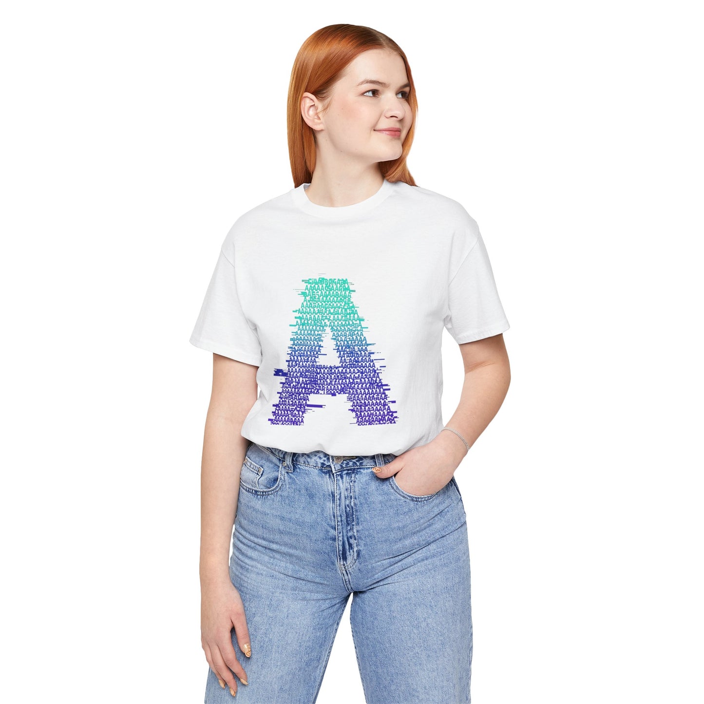 3D Glitch 'A' Tee — Premium Glitch-Art T-Shirt
