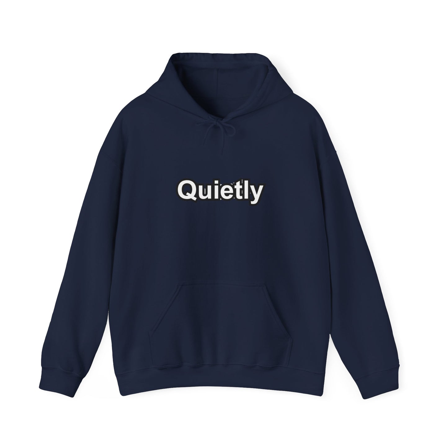 Quietly Overthinking Hoodie | Minimalist Abstract Streetwear | Gildan Heavy Blend