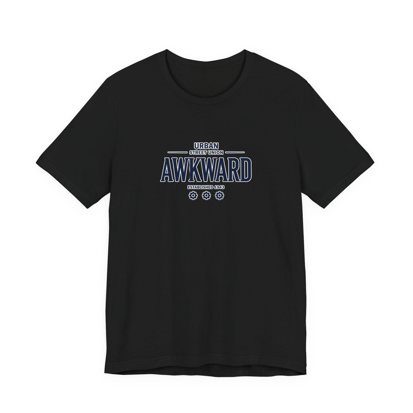 Awkward Graphic Tee — 'Urban Street Union' Retro Collegiate Shirt