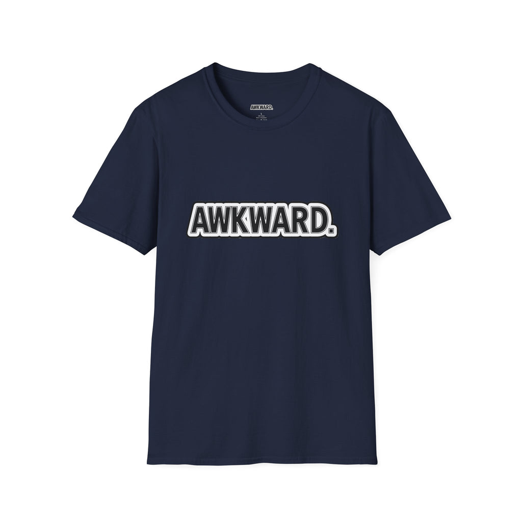 AWKWARD. T-Shirt — Cute Lonely Robot ‘Low Social Battery’ Introvert Tee