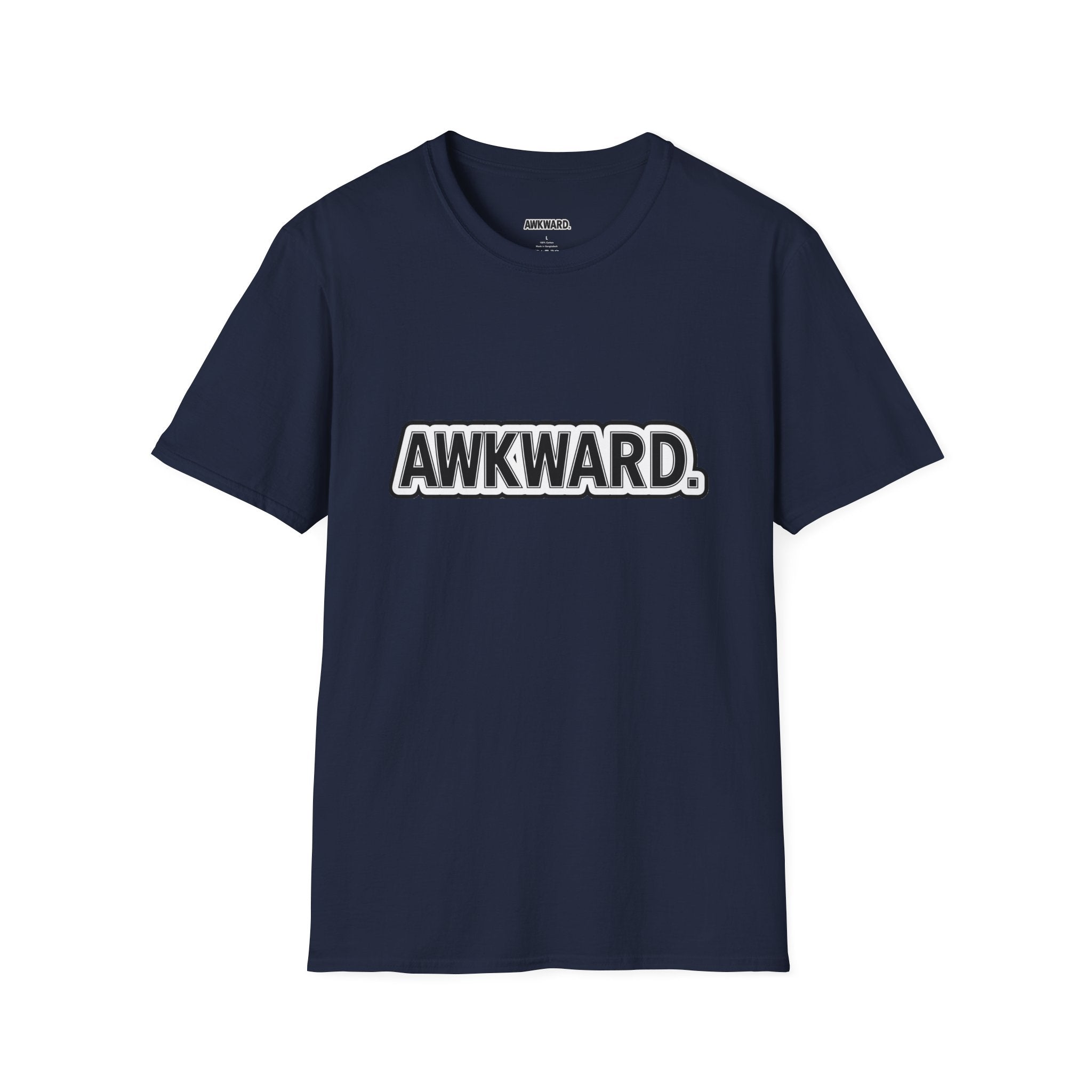 AWKWARD. T-Shirt — Cute Lonely Robot ‘Low Social Battery’ Introvert Tee