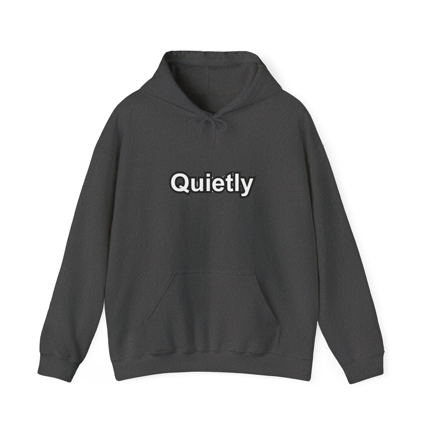 Quietly Overthinking Hoodie | Minimalist Abstract Streetwear | Gildan Heavy Blend