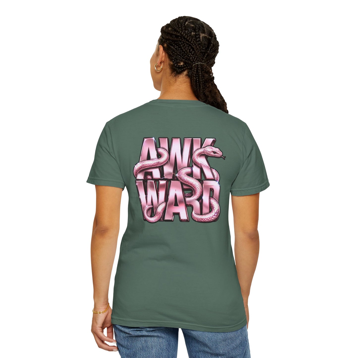 Ask A Ward T-Shirt — Pink Snake Graphic Tee
