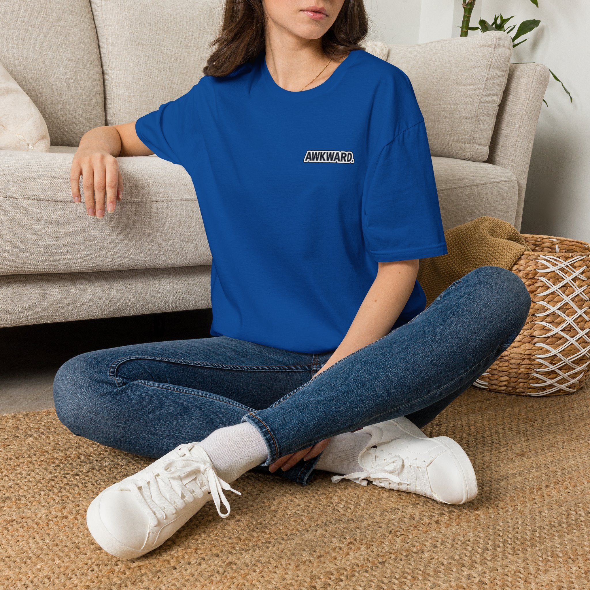 AWKWARD. T-Shirt — 3D Quirky Robot “Your Last Loyal Friend” Back Graphic