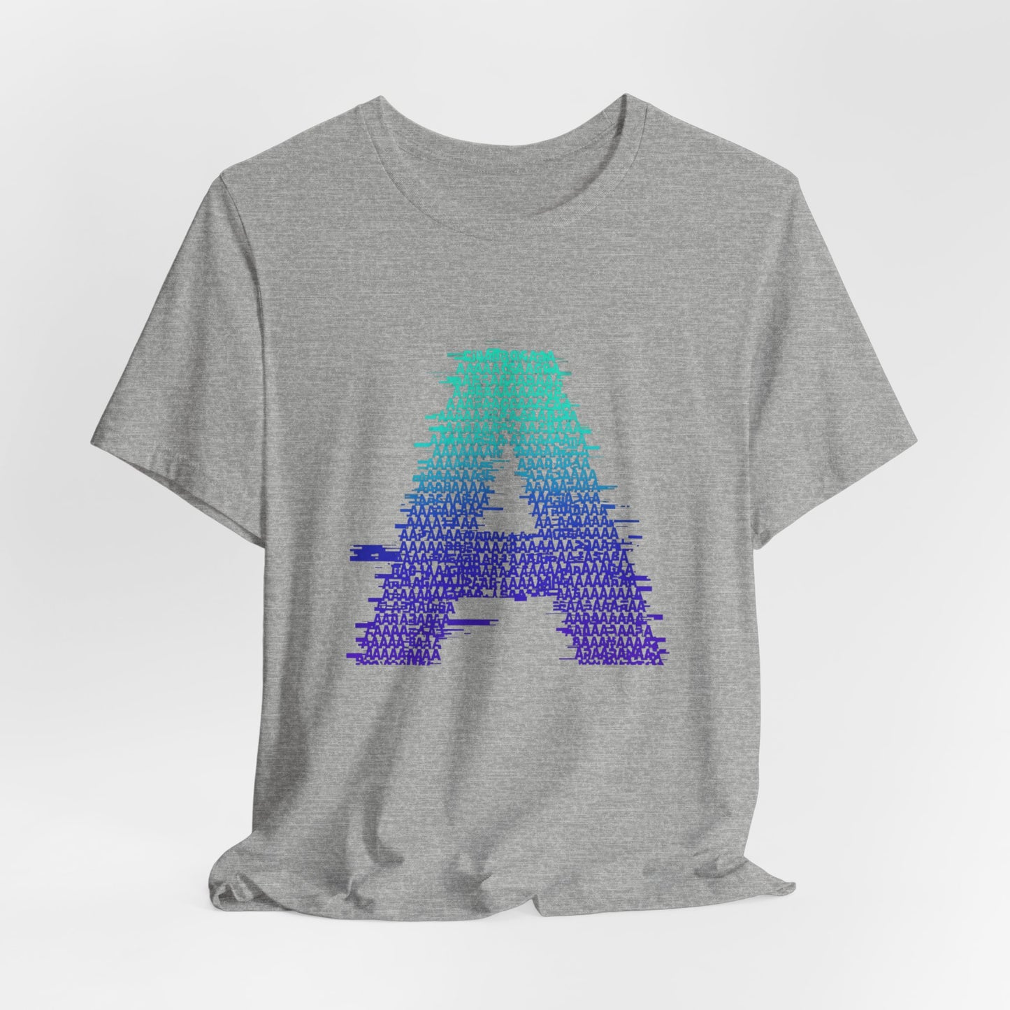 3D Glitch 'A' Tee — Premium Glitch-Art T-Shirt
