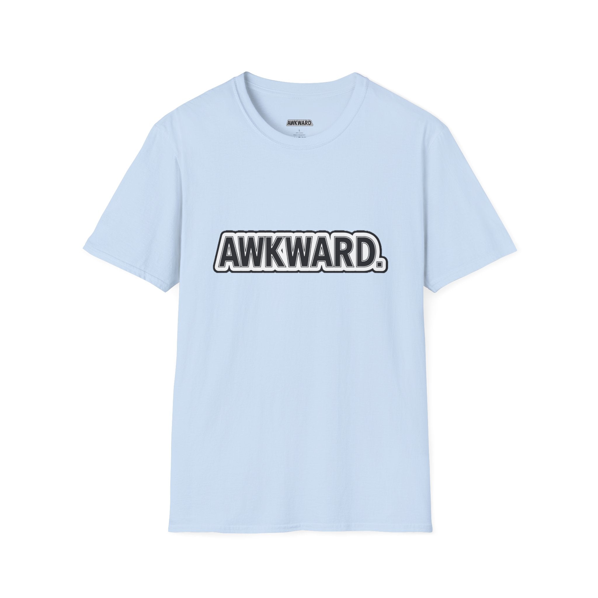 AWKWARD. T-Shirt — Cute Lonely Robot ‘Low Social Battery’ Introvert Tee