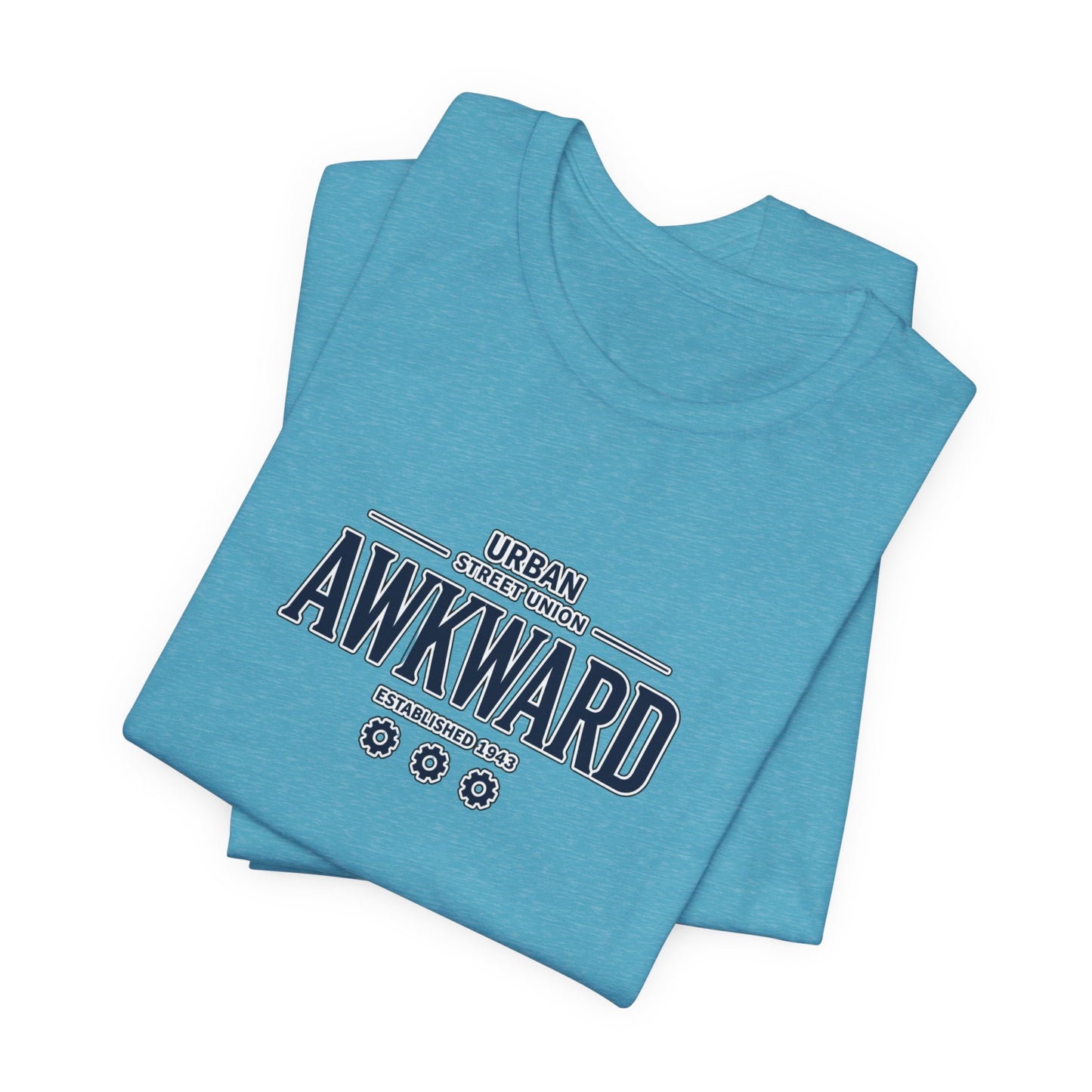 Awkward Graphic Tee — 'Urban Street Union' Retro Collegiate Shirt