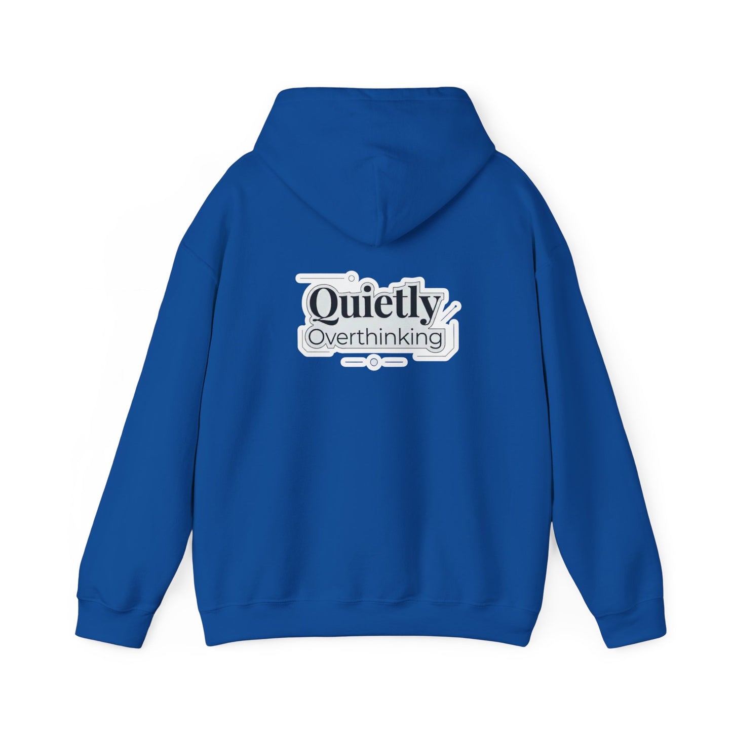 Quietly Overthinking Hoodie | Minimalist Abstract Streetwear | Gildan Heavy Blend