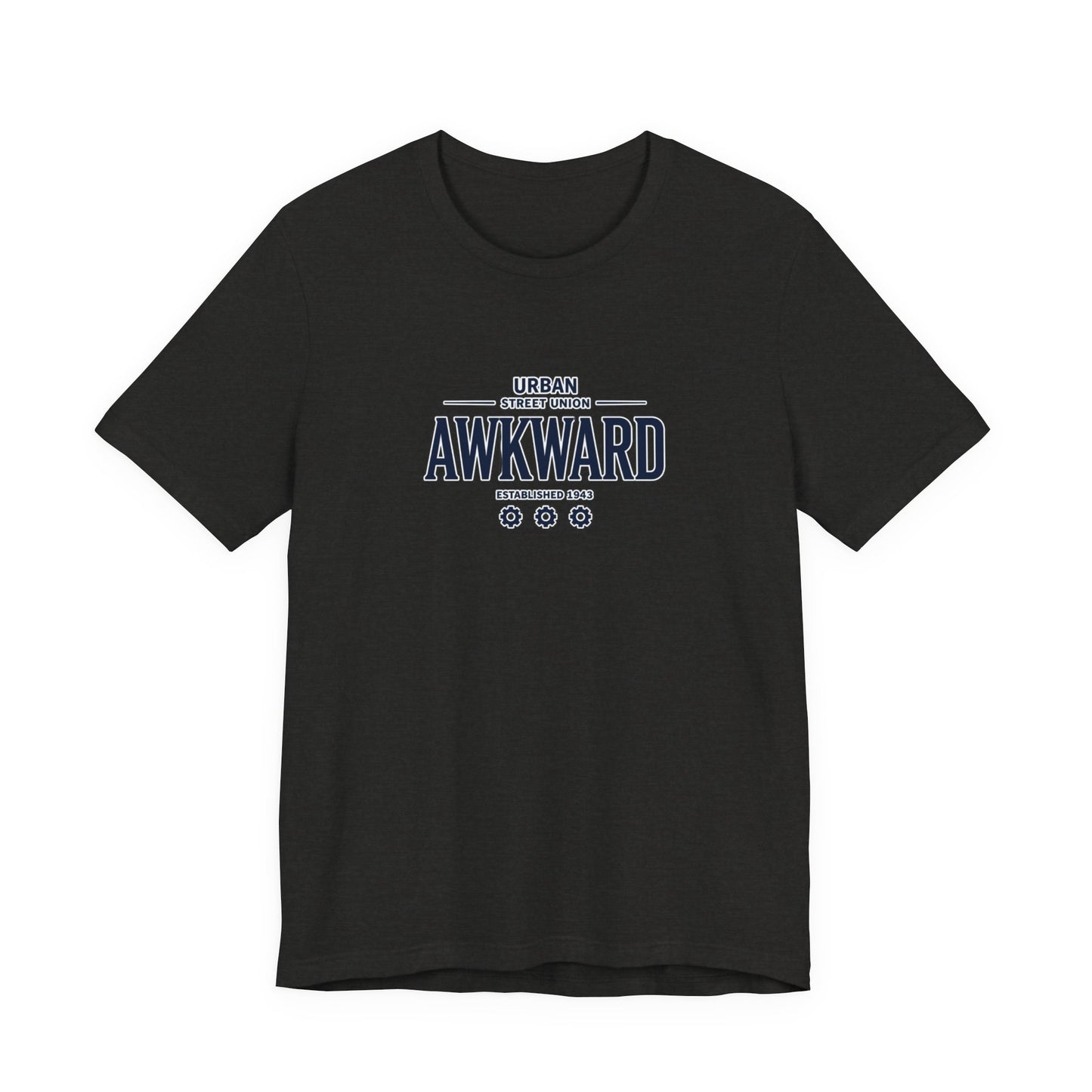 Awkward Graphic Tee — 'Urban Street Union' Retro Collegiate Shirt