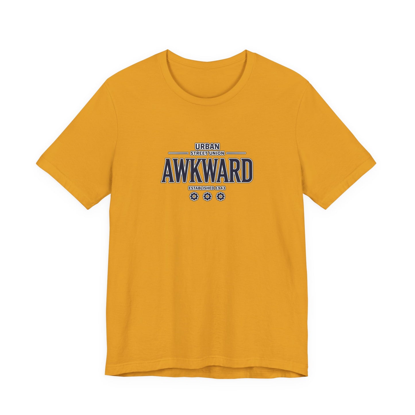 Awkward Graphic Tee — 'Urban Street Union' Retro Collegiate Shirt