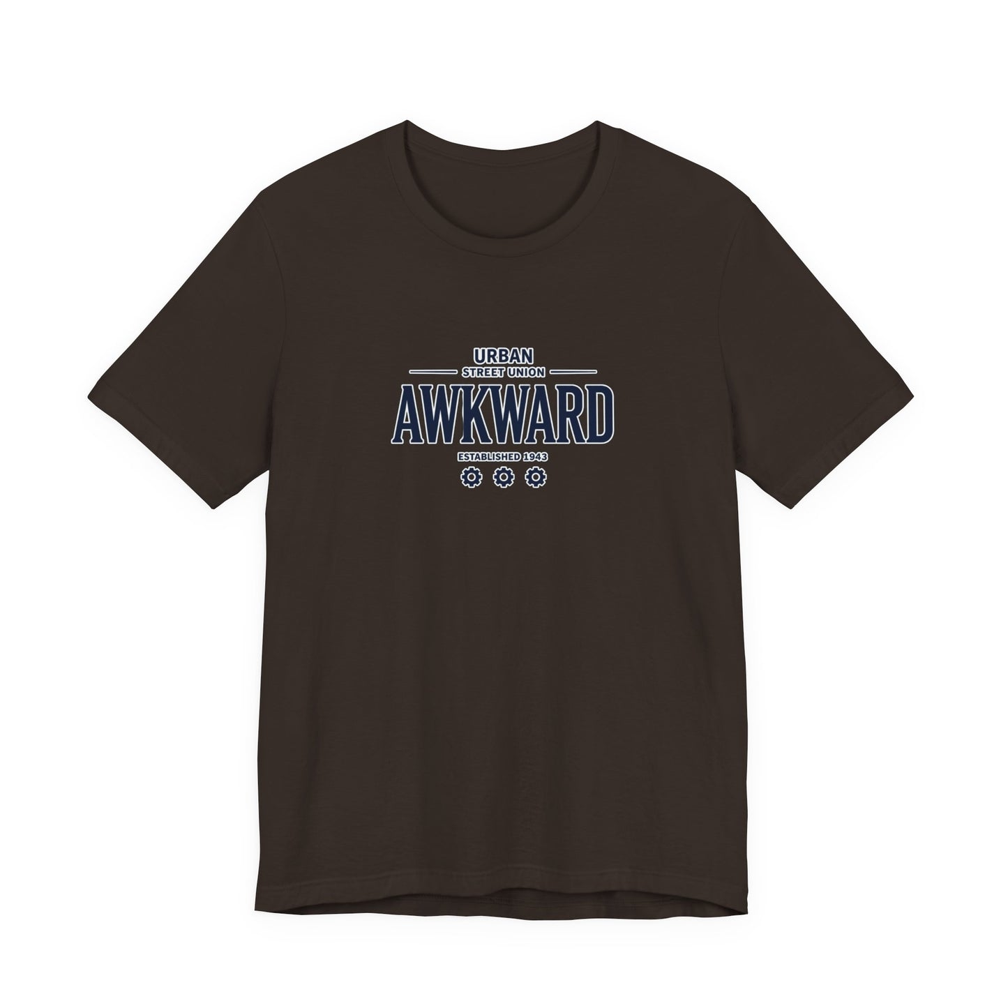 Awkward Graphic Tee — 'Urban Street Union' Retro Collegiate Shirt