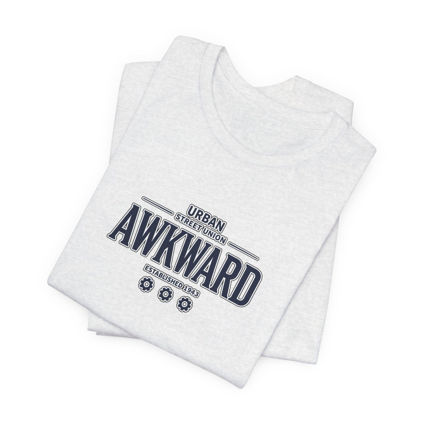 Awkward Graphic Tee — 'Urban Street Union' Retro Collegiate Shirt