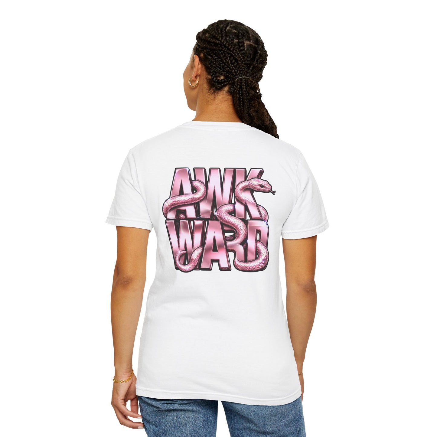 Ask A Ward T-Shirt — Pink Snake Graphic Tee