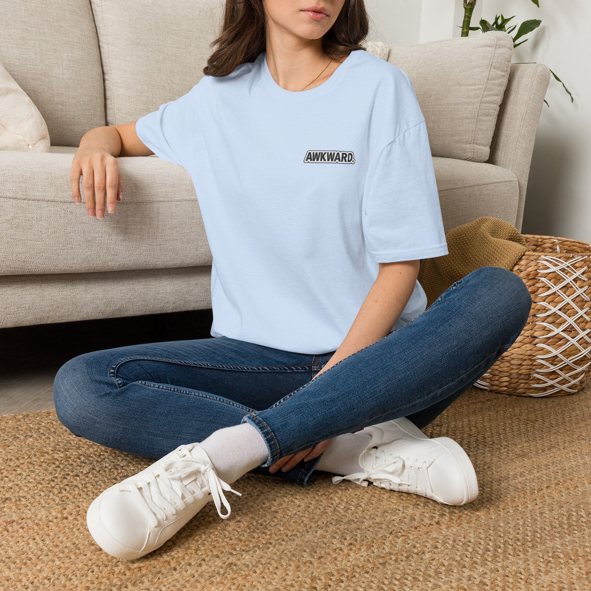 AWKWARD. T-Shirt — 3D Quirky Robot “Your Last Loyal Friend” Back Graphic
