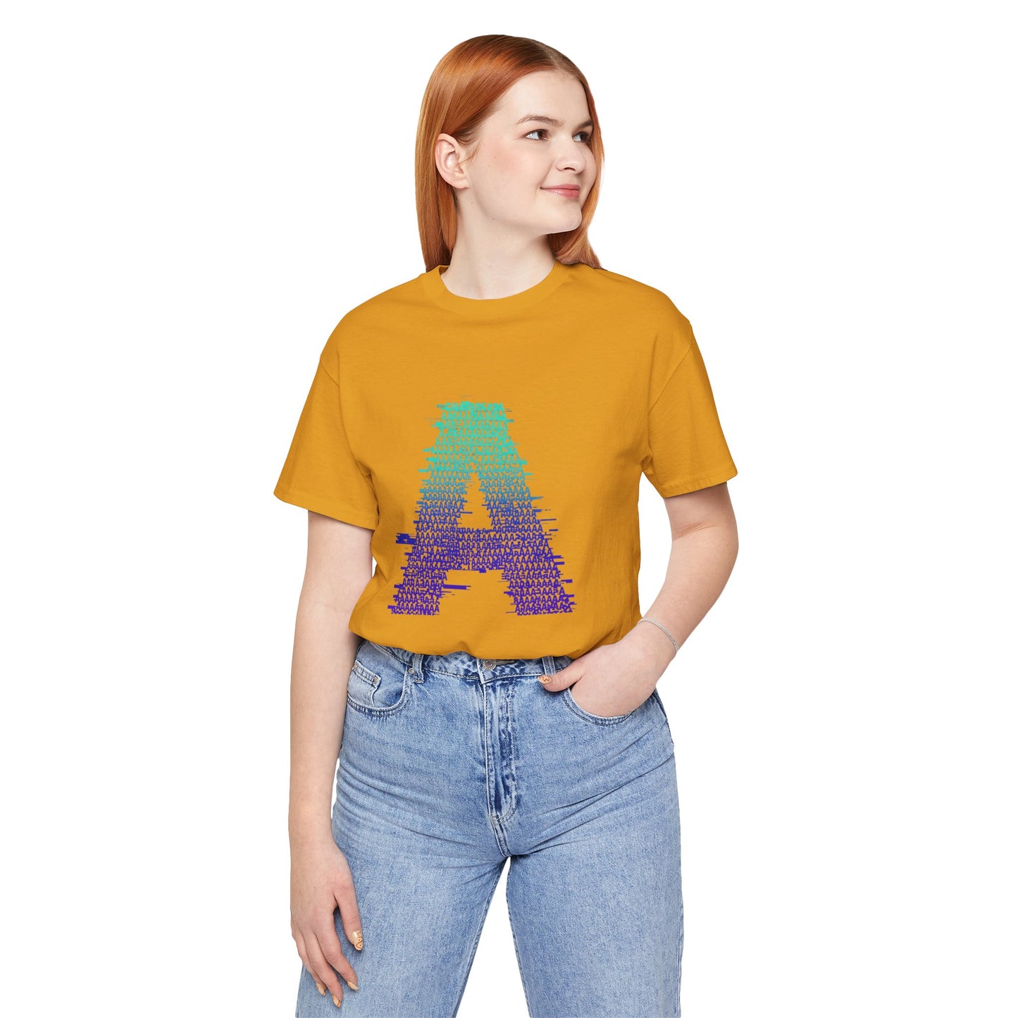 3D Glitch 'A' Tee — Premium Glitch-Art T-Shirt