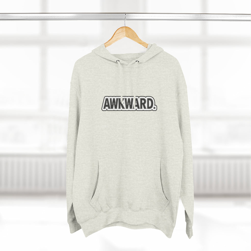 AWKWARD. Fleece Hoodie — Injured Dog Wheelchair 3D Streetwear