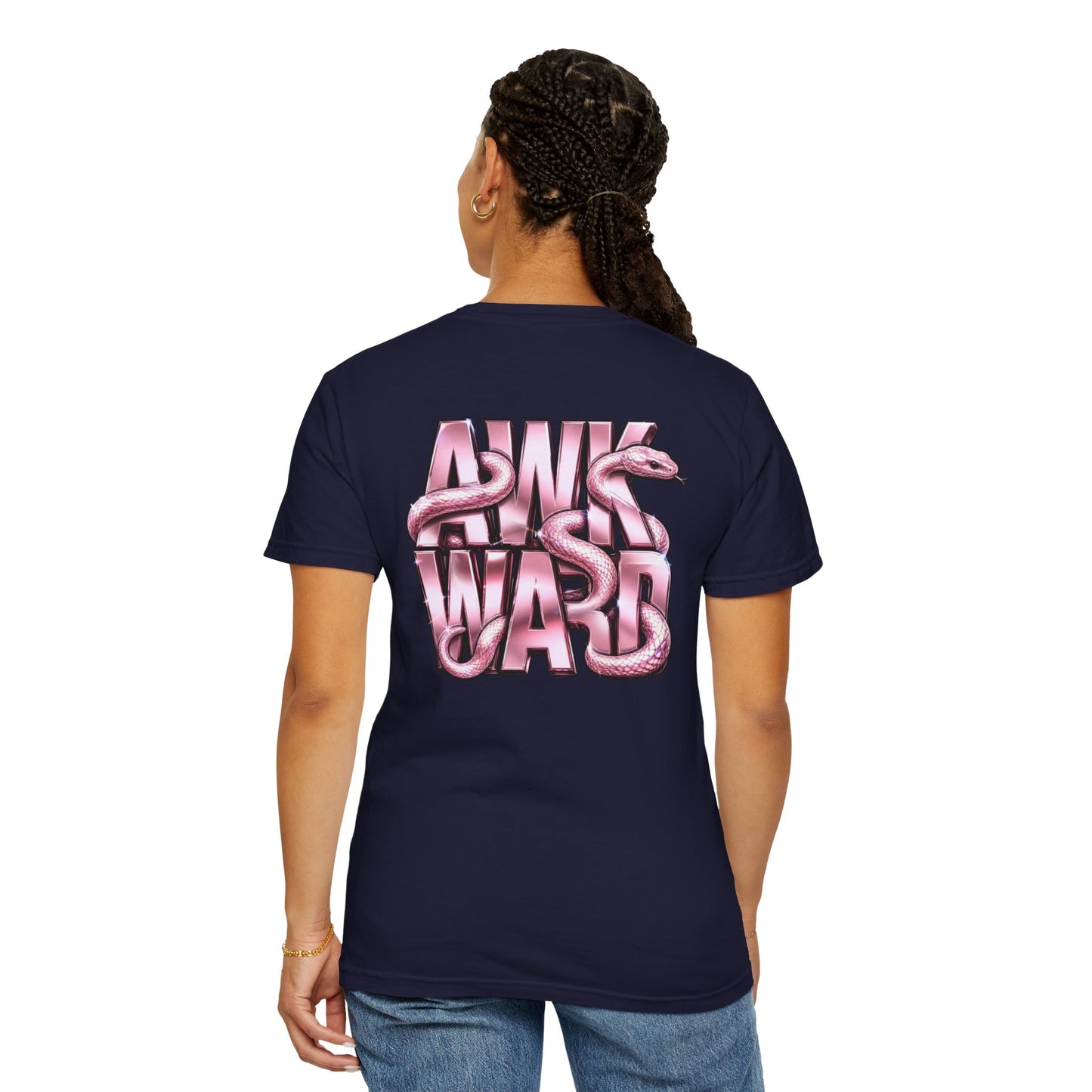 Ask A Ward T-Shirt — Pink Snake Graphic Tee