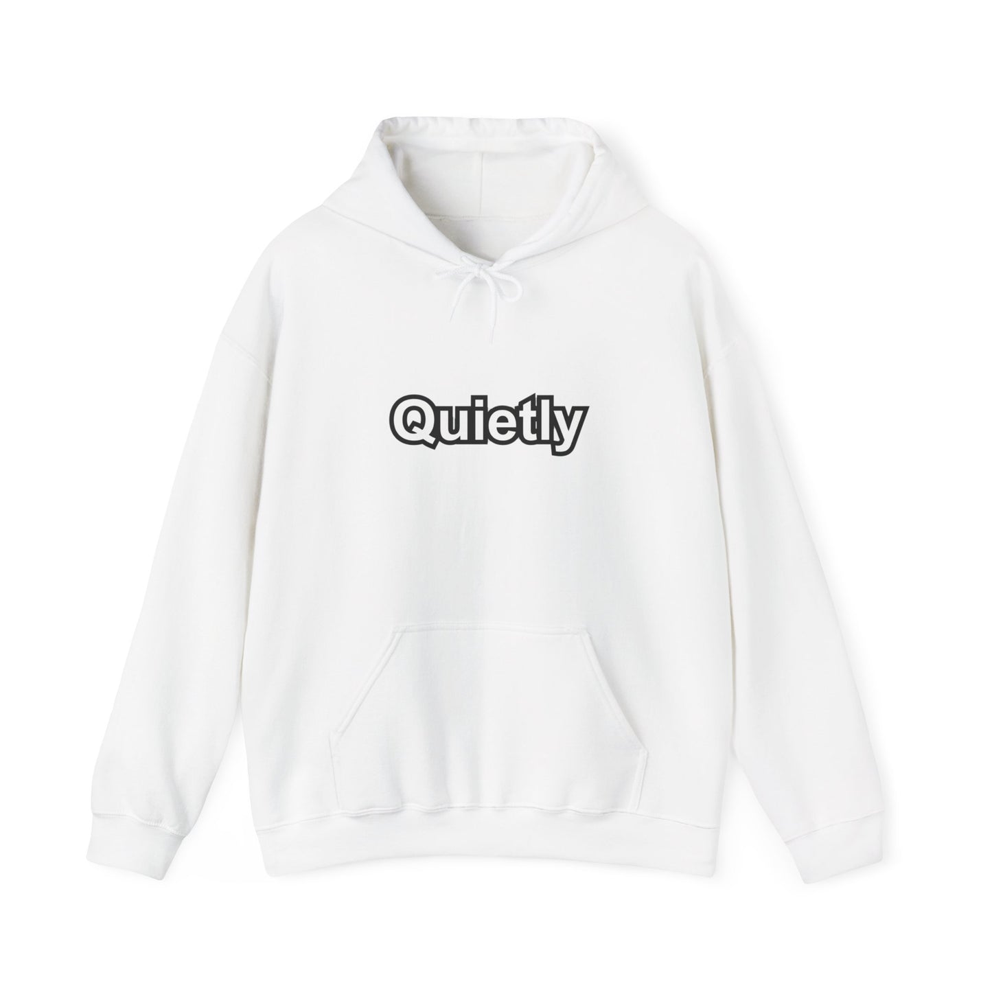 Quietly Overthinking Hoodie | Minimalist Abstract Streetwear | Gildan Heavy Blend