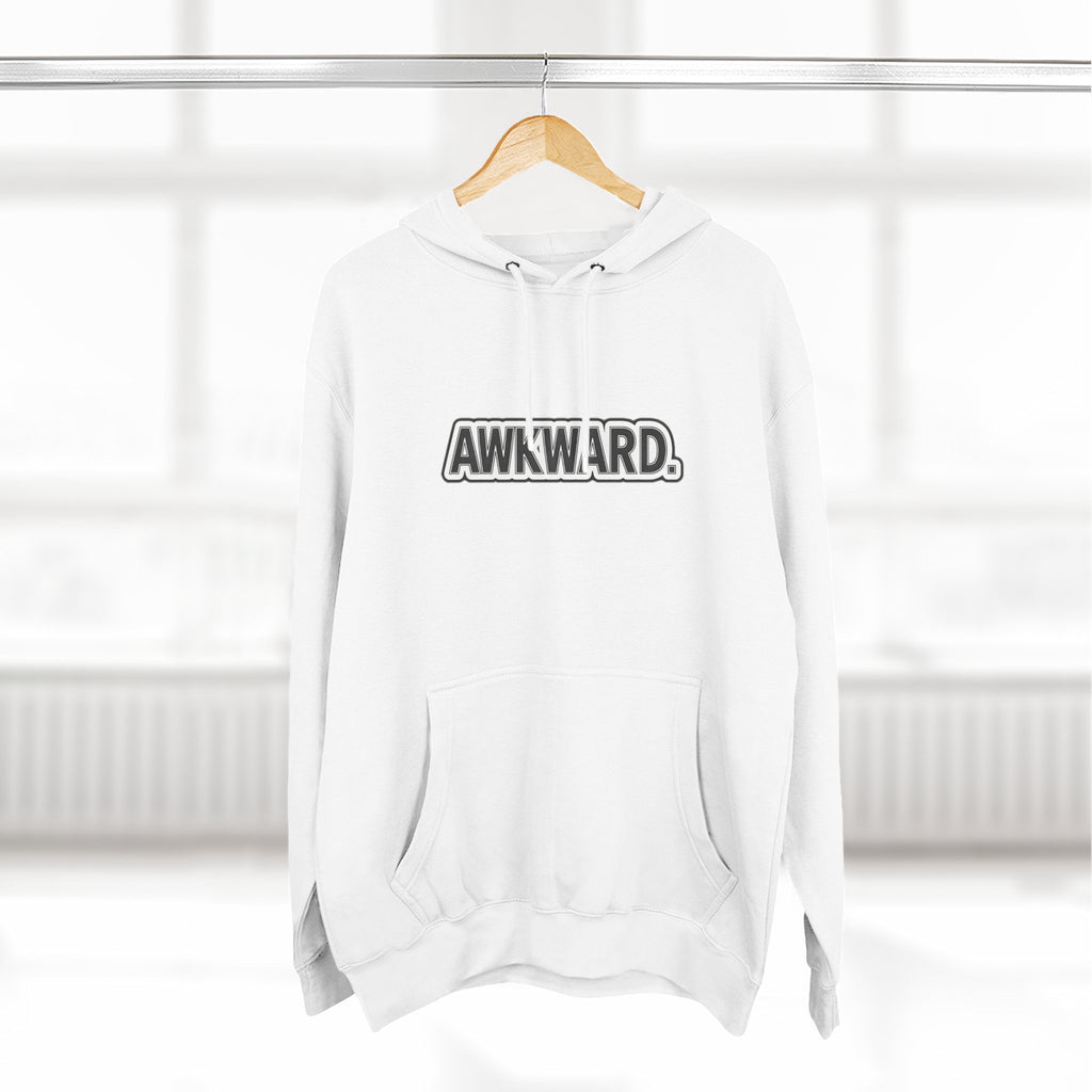 AWKWARD. Fleece Hoodie — Injured Dog Wheelchair 3D Streetwear
