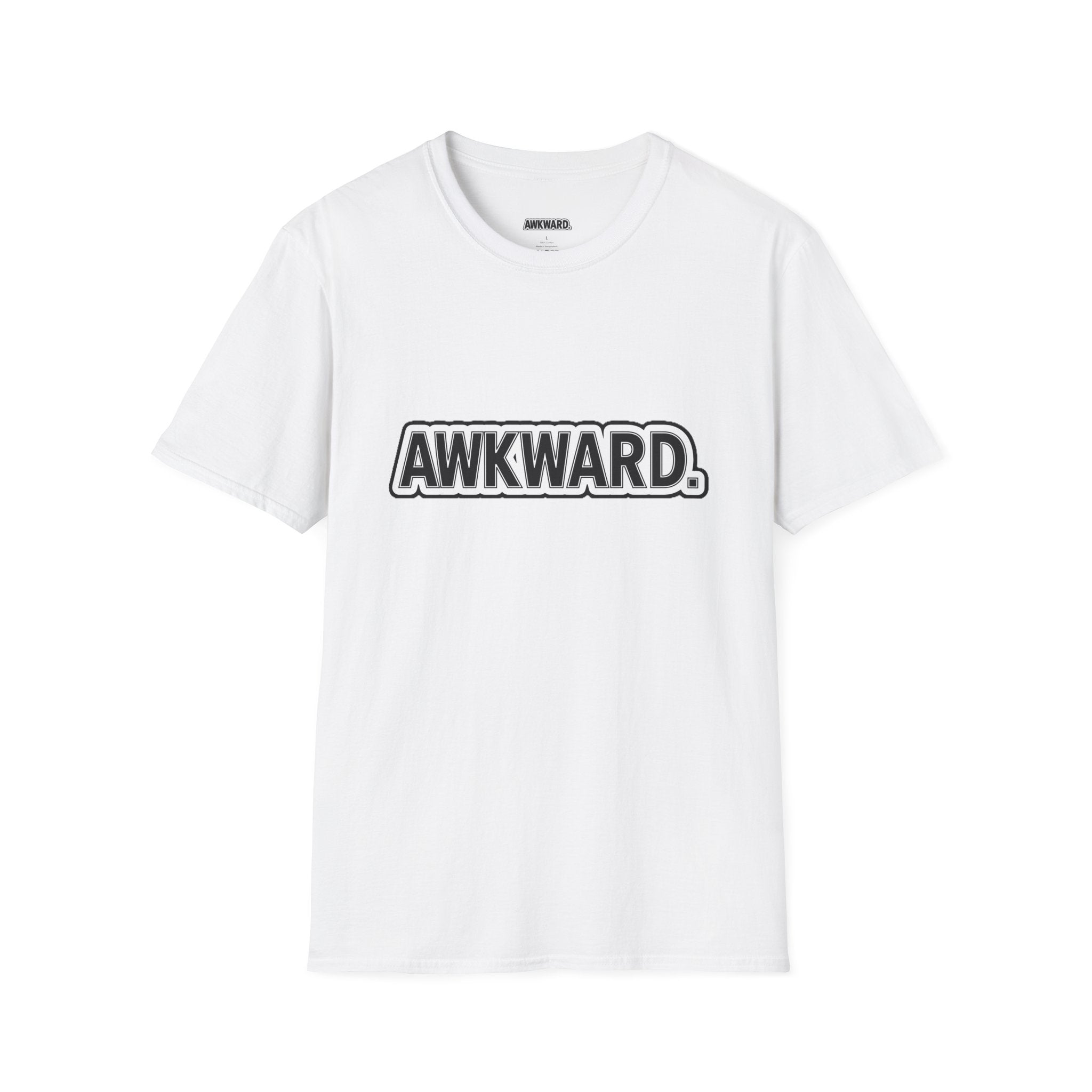AWKWARD. T-Shirt — Cute Lonely Robot ‘Low Social Battery’ Introvert Tee