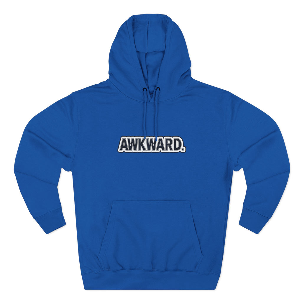 AWKWARD. Fleece Hoodie — Injured Dog Wheelchair 3D Streetwear