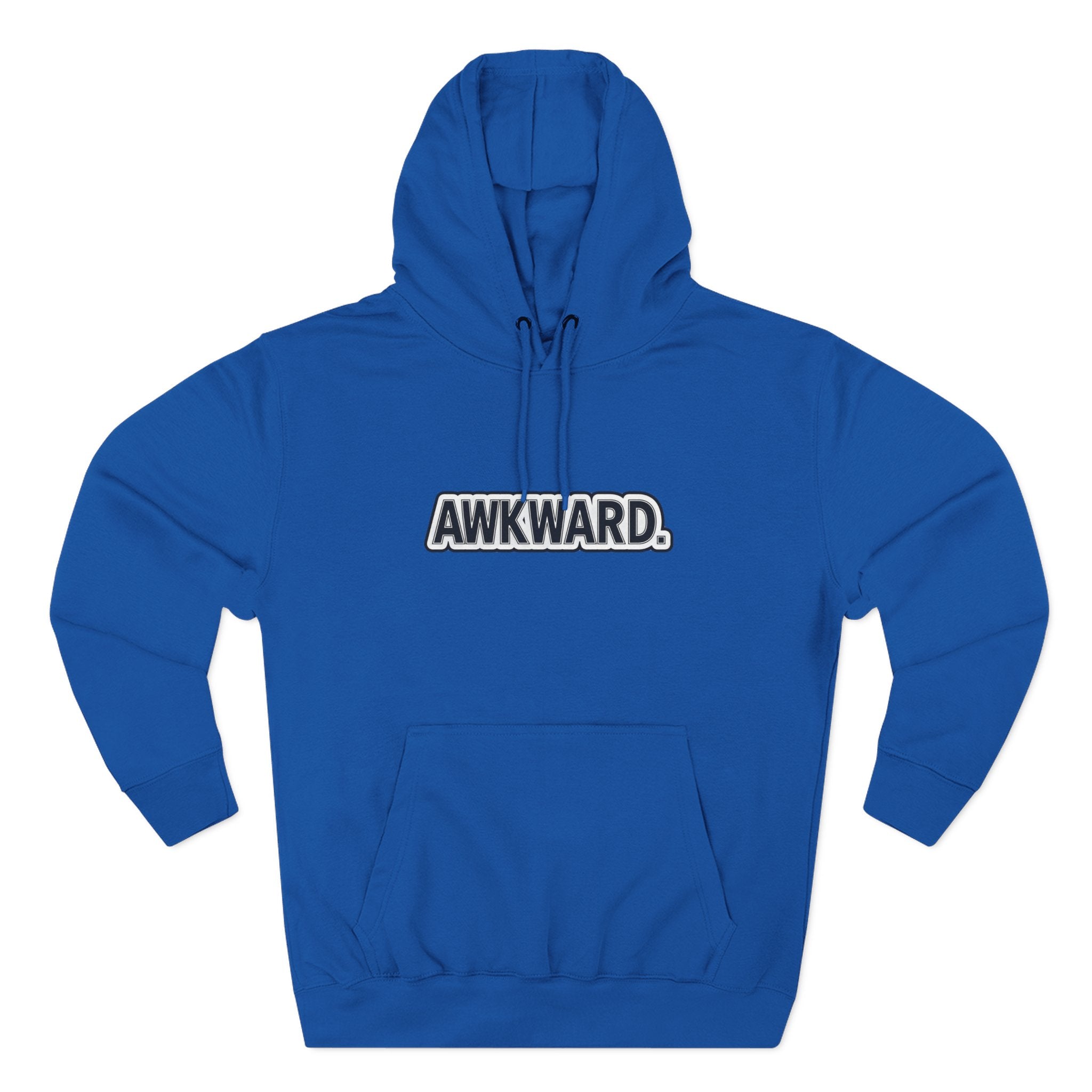 AWKWARD. Fleece Hoodie — Injured Dog Wheelchair 3D Streetwear
