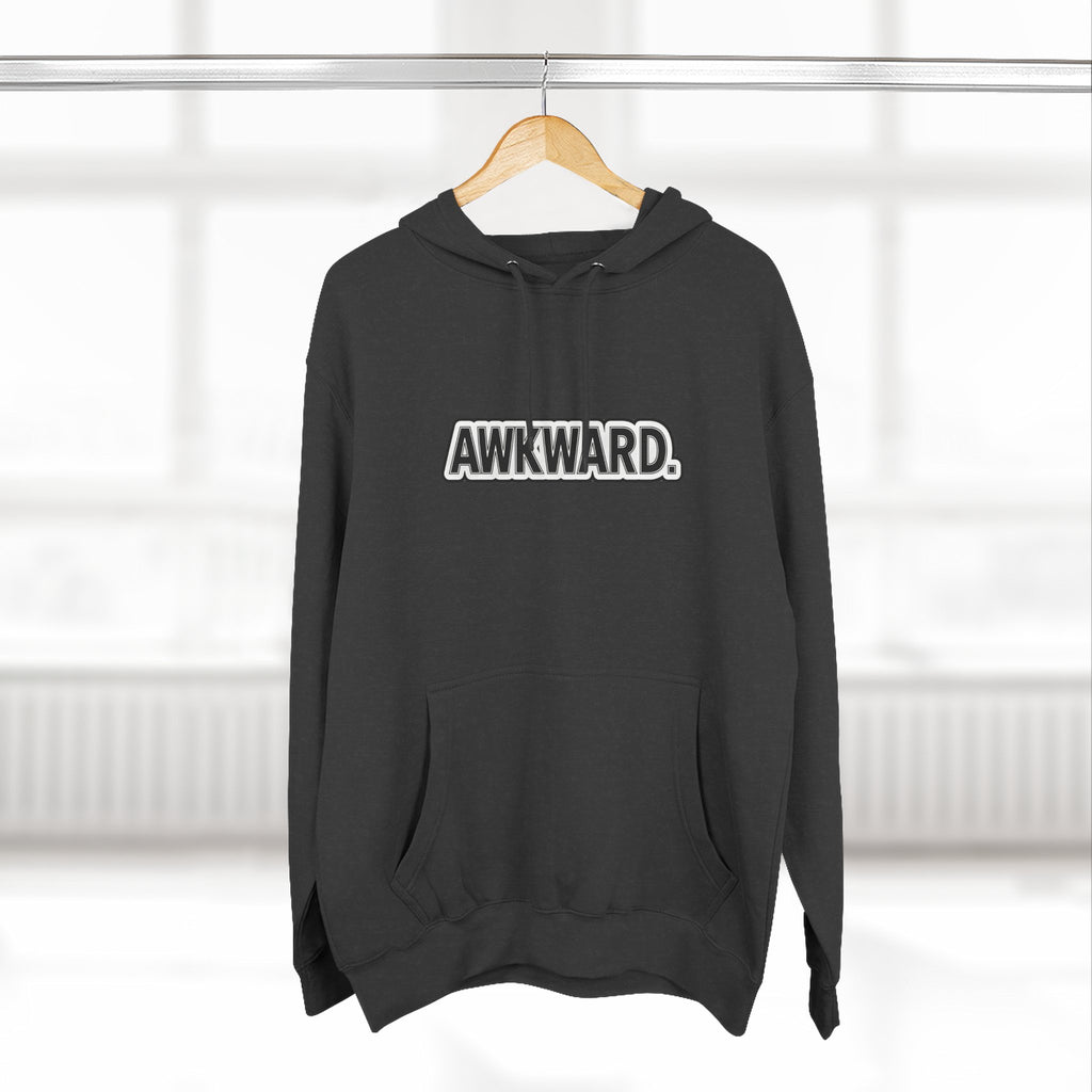 AWKWARD. Fleece Hoodie — Injured Dog Wheelchair 3D Streetwear