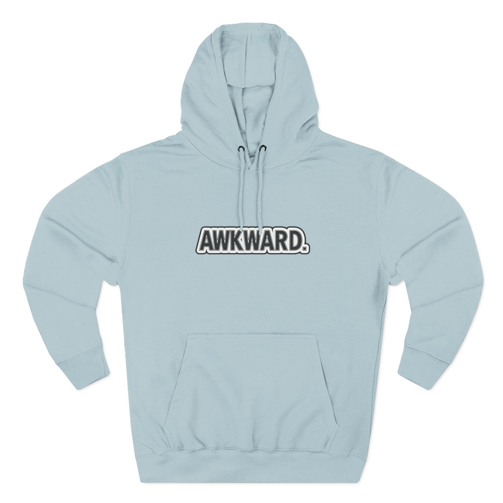 AWKWARD. Fleece Hoodie — Injured Dog Wheelchair 3D Streetwear