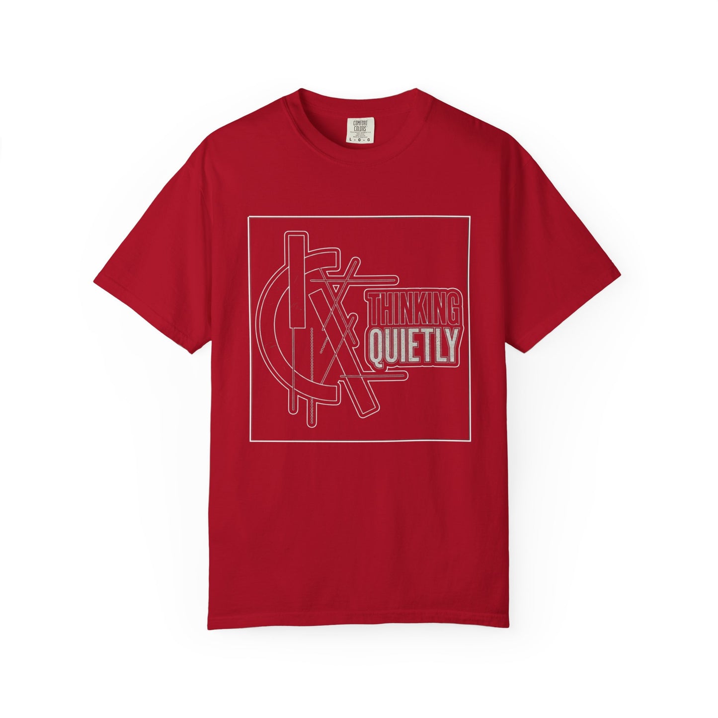 Thinking Quietly Graphic Tee | Abstract Minimalist Streetwear | Comfort Colors