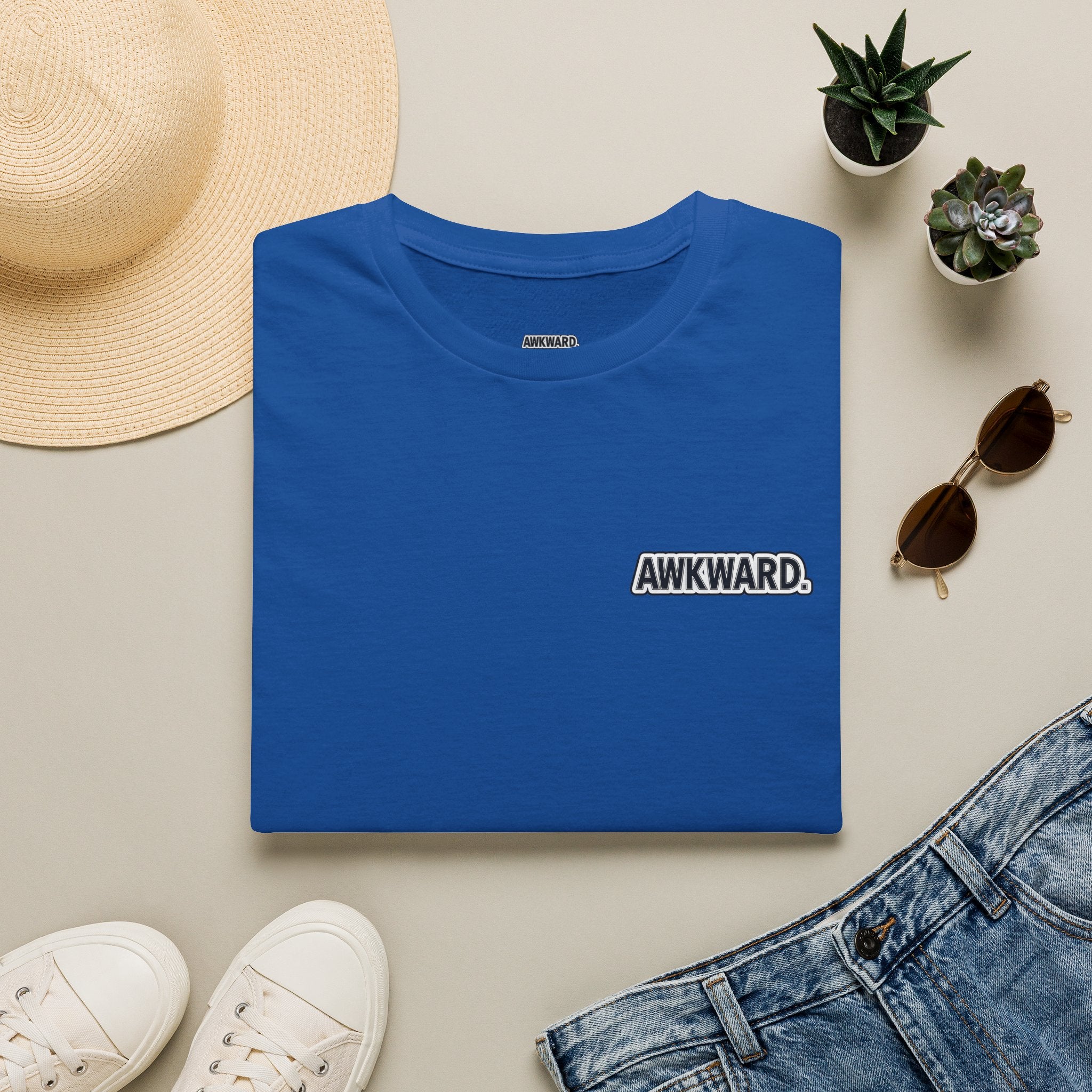 AWKWARD. T-Shirt — 3D Quirky Robot “Your Last Loyal Friend” Back Graphic