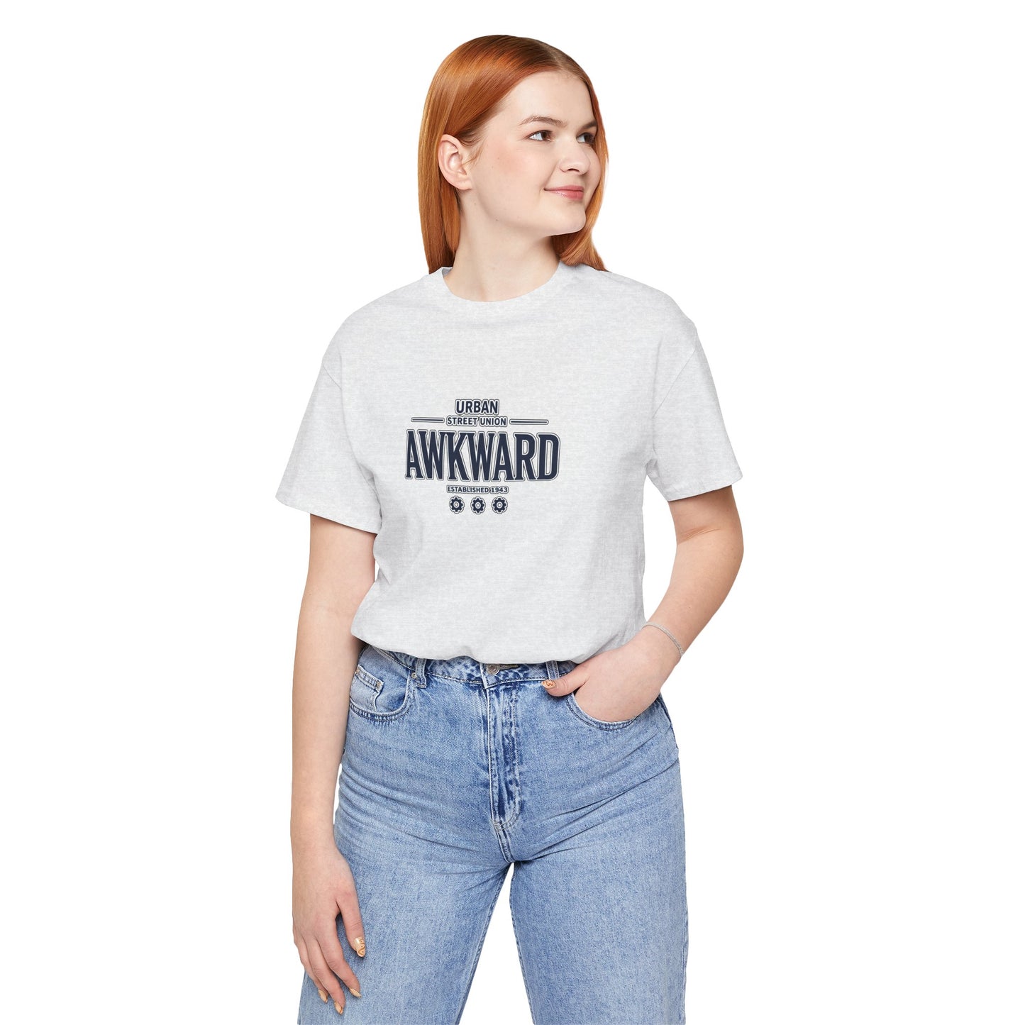 Awkward Graphic Tee — 'Urban Street Union' Retro Collegiate Shirt