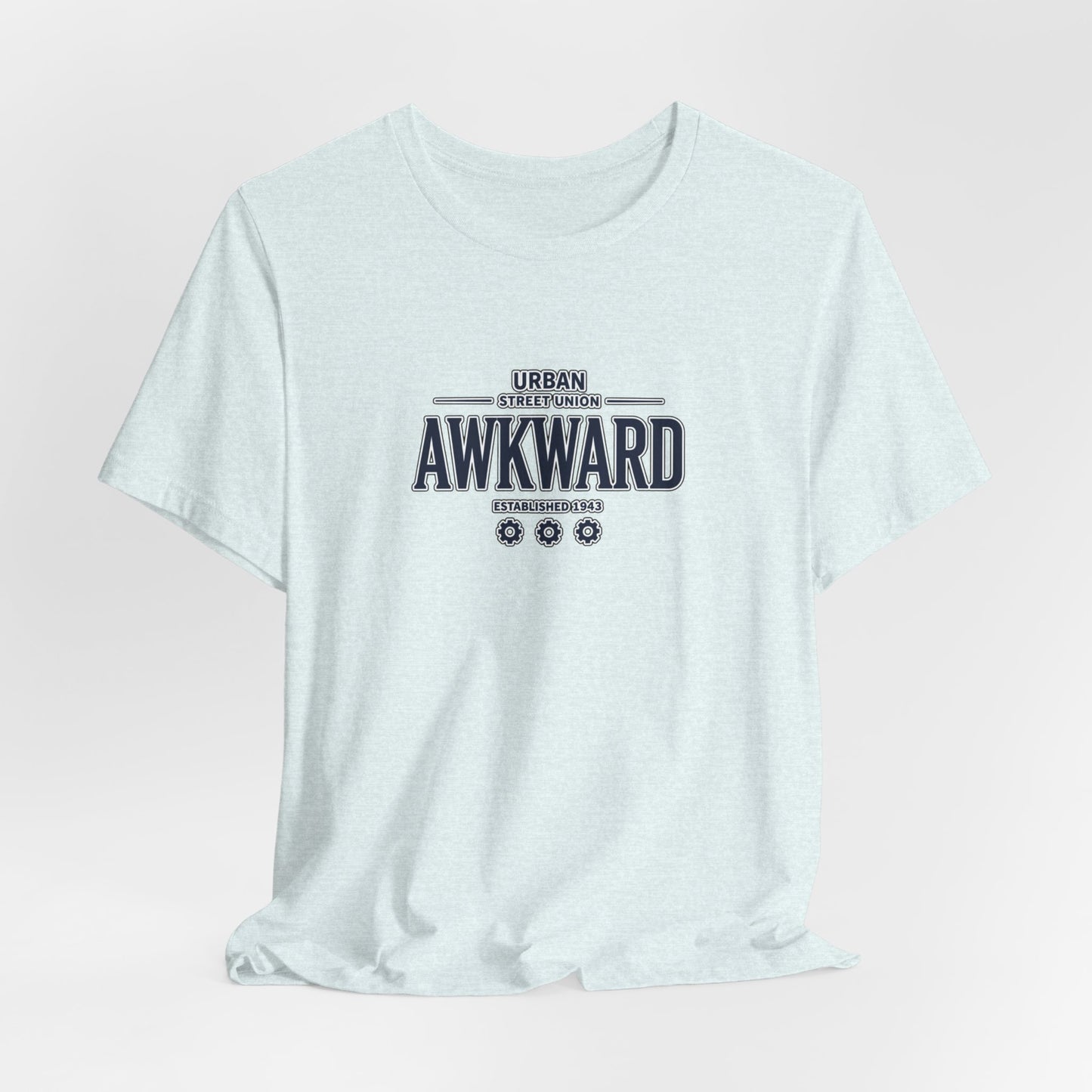 Awkward Graphic Tee — 'Urban Street Union' Retro Collegiate Shirt