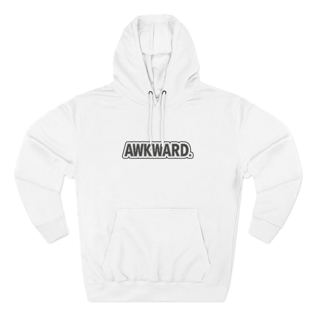 AWKWARD. Fleece Hoodie — Injured Dog Wheelchair 3D Streetwear